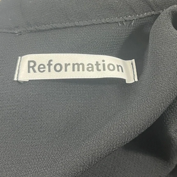 Reformation Otessa Black Mini Dress - Picture 7 of 14